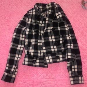 checkered coat